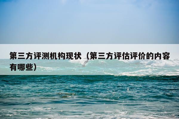 第三方评测机构现状（第三方评估评价的内容有哪些）