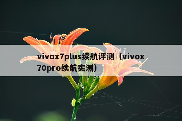 vivox7plus续航评测（vivox70pro续航实测）