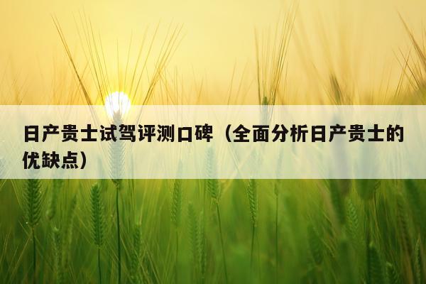 日产贵士试驾评测口碑（全面分析日产贵士的优缺点）