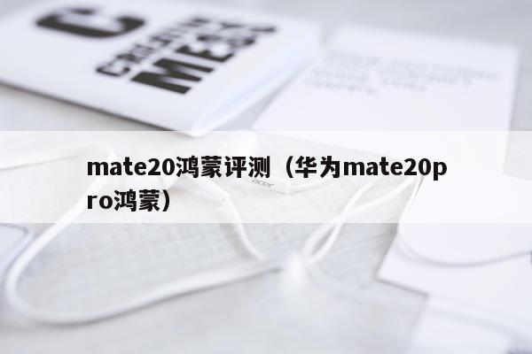 mate20鸿蒙评测（华为mate20pro鸿蒙）