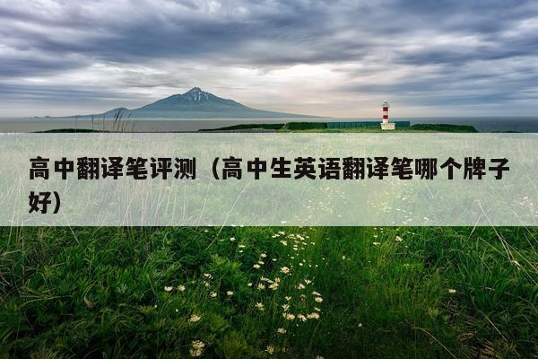 高中翻译笔评测（高中生英语翻译笔哪个牌子好）