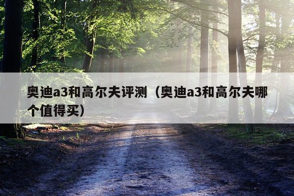 奥迪a3和高尔夫评测（奥迪a3和高尔夫哪个值得买）