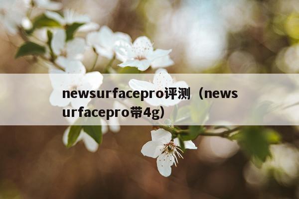 newsurfacepro评测（newsurfacepro带4g）