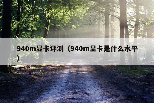 940m显卡评测（940m显卡是什么水平）
