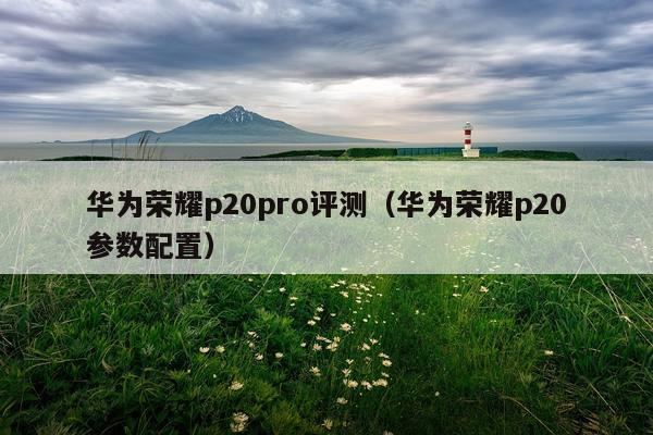 华为荣耀p20pro评测（华为荣耀p20参数配置）