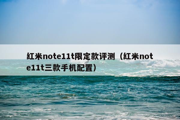 红米note11t限定款评测（红米note11t三款手机配置）