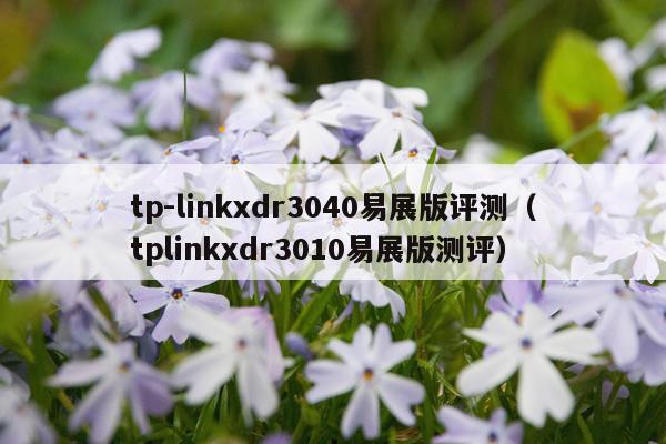 tp-linkxdr3040易展版评测（tplinkxdr3010易展版测评）