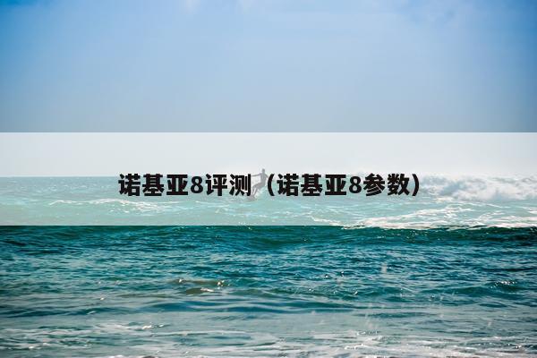 诺基亚8评测（诺基亚8参数）