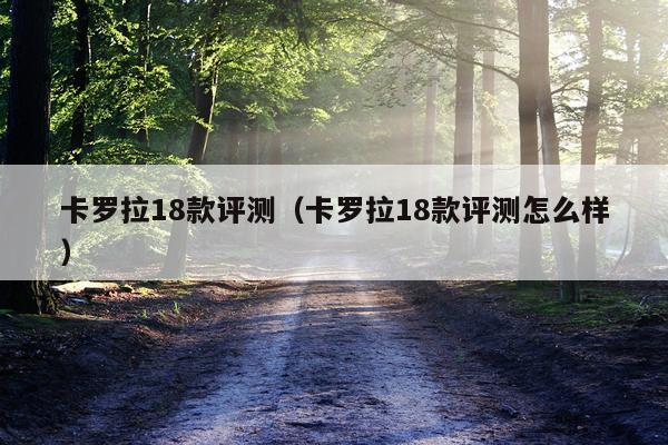 卡罗拉18款评测（卡罗拉18款评测怎么样）