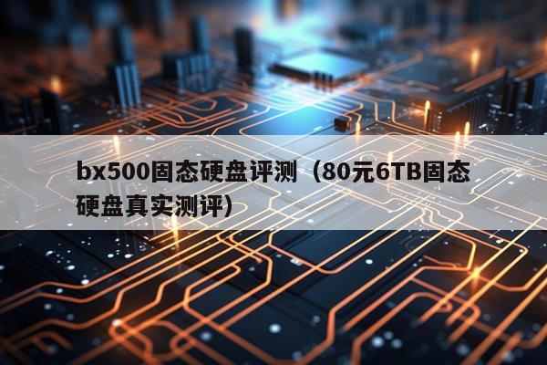 bx500固态硬盘评测（80元6TB固态硬盘真实测评）