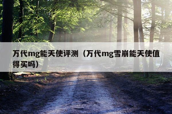 万代mg能天使评测（万代mg雪崩能天使值得买吗）