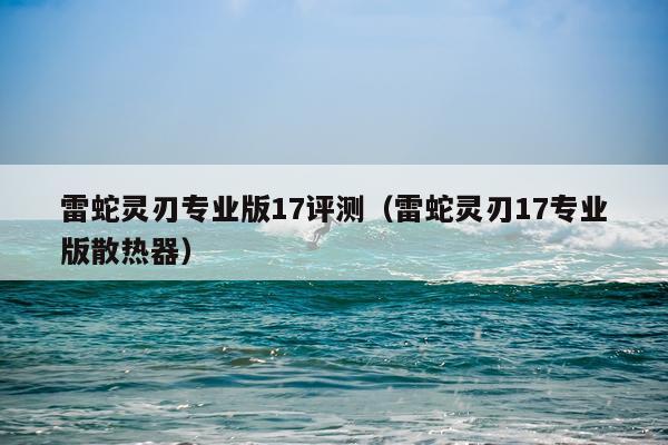 雷蛇灵刃专业版17评测（雷蛇灵刃17专业版散热器）