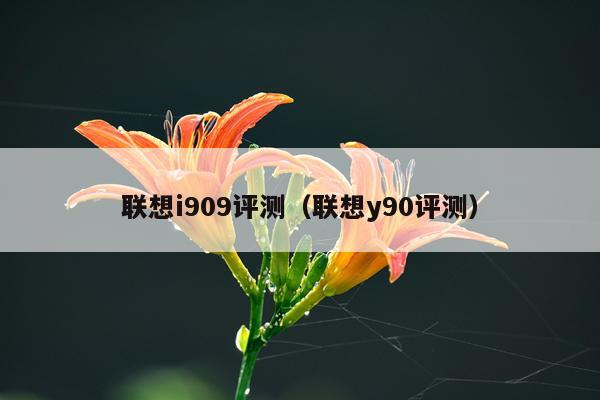 联想i909评测（联想y90评测）