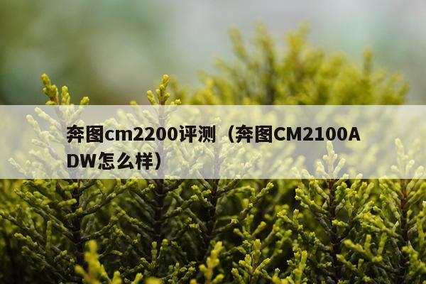 奔图cm2200评测（奔图CM2100ADW怎么样）