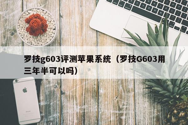 罗技g603评测苹果系统（罗技G603用三年半可以吗）