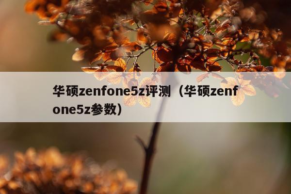 华硕zenfone5z评测（华硕zenfone5z参数）