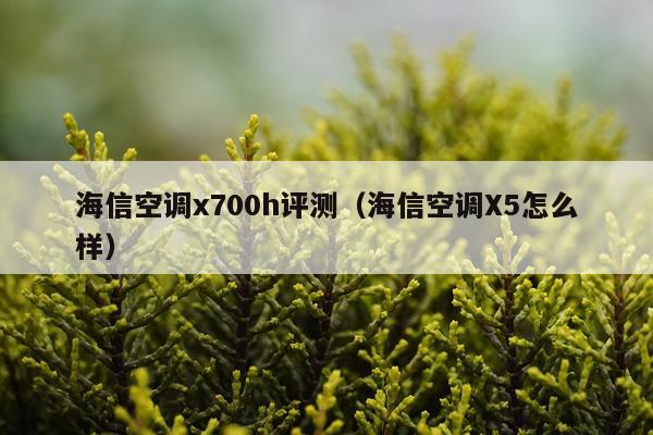 海信空调x700h评测（海信空调X5怎么样）