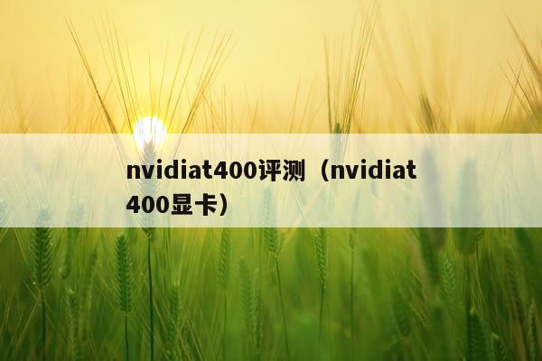 nvidiat400评测（nvidiat400显卡）