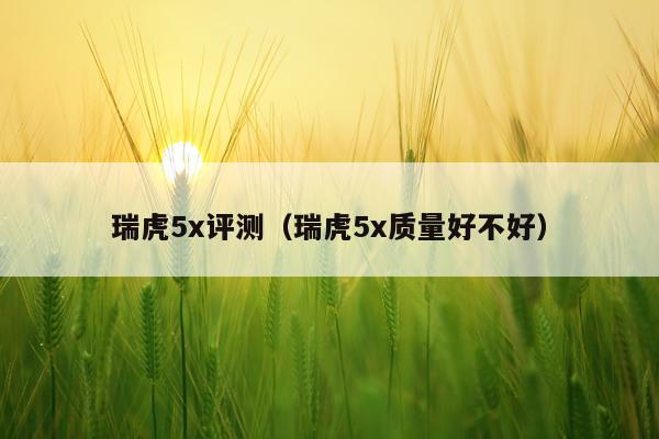 瑞虎5x评测（瑞虎5x质量好不好）