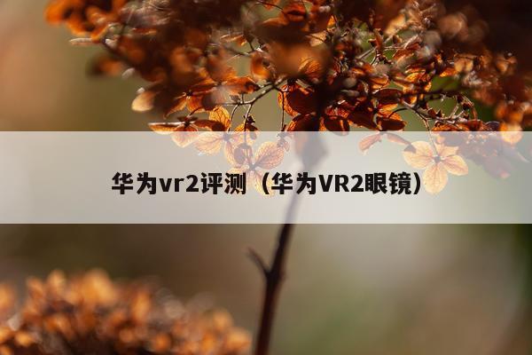 华为vr2评测（华为VR2眼镜）