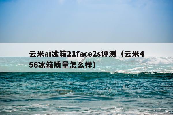 云米ai冰箱21face2s评测（云米456冰箱质量怎么样）