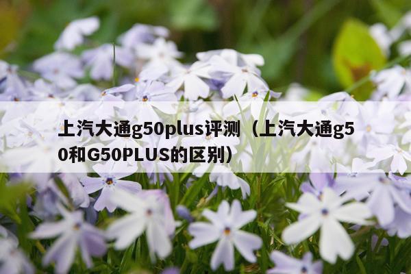 上汽大通g50plus评测（上汽大通g50和G50PLUS的区别）