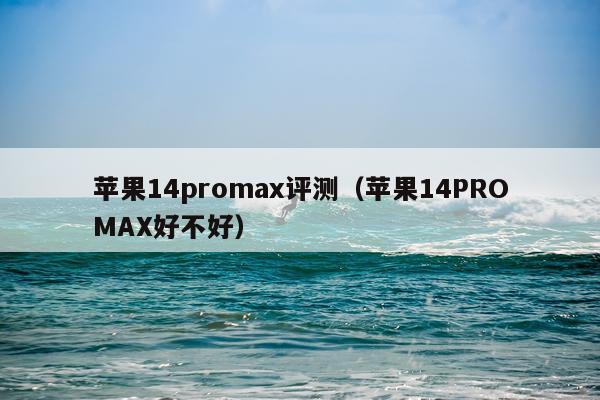 苹果14promax评测（苹果14PROMAX好不好）