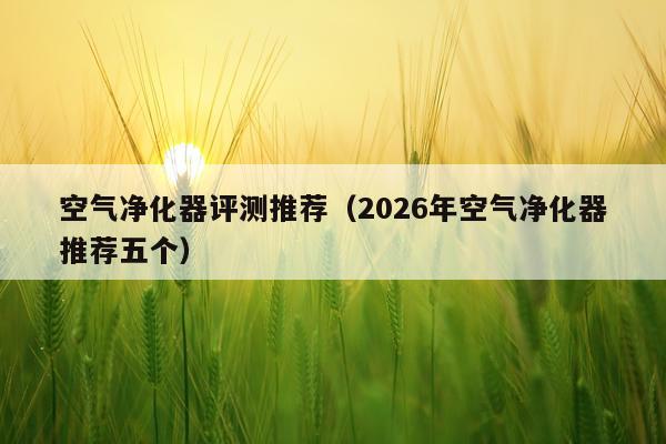 空气净化器评测推荐（2026年空气净化器推荐五个）