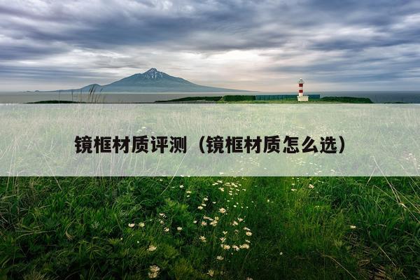 镜框材质评测（镜框材质怎么选）