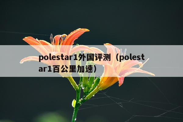 polestar1外国评测（polestar1百公里加速）