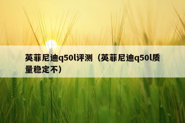 英菲尼迪q50l评测（英菲尼迪q50l质量稳定不）