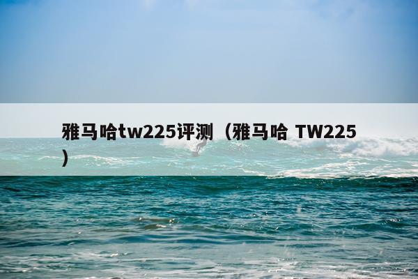 雅马哈tw225评测（雅马哈 TW225）