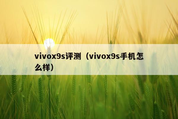 vivox9s评测（vivox9s手机怎么样）