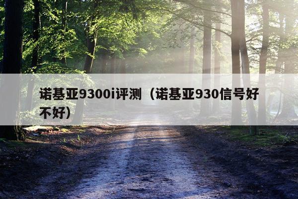 诺基亚9300i评测（诺基亚930信号好不好）