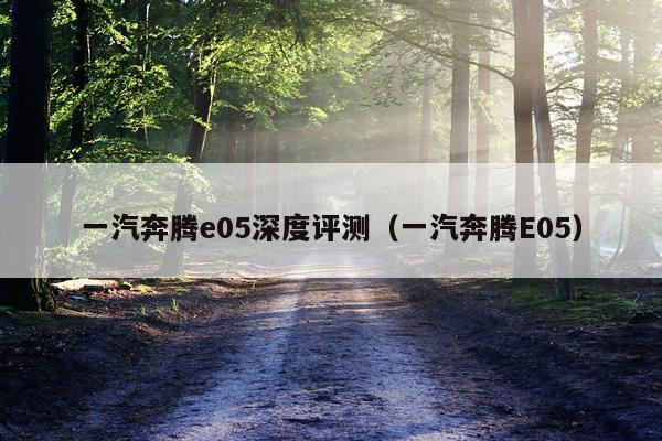 一汽奔腾e05深度评测(一汽奔腾E05)